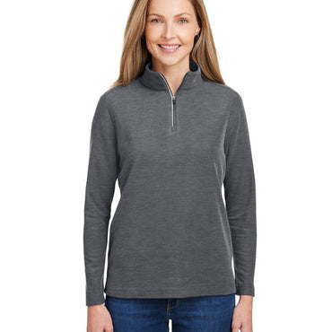 CE405W CORE365 Ladies' Fusion ChromaSoft™ Pique Quarter-Zip