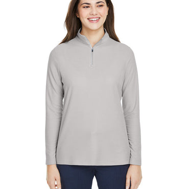 CE405W CORE365 Ladies' Fusion ChromaSoft™ Pique Quarter-Zip