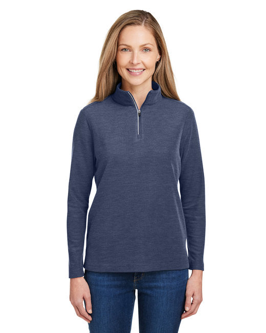 CE405W CORE365 Ladies' Fusion ChromaSoft™ Pique Quarter-Zip