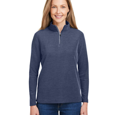 CE405W CORE365 Ladies' Fusion ChromaSoft™ Pique Quarter-Zip