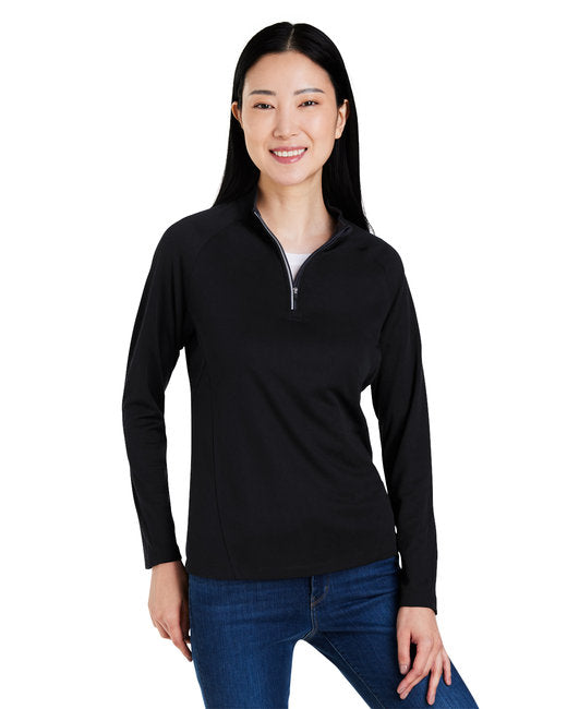 CE418W CORE365 Ladies' Origin Performance Pique Quarter-Zip