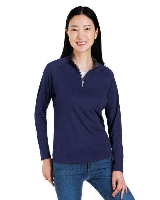 CE418W CORE365 Ladies' Origin Performance Pique Quarter-Zip