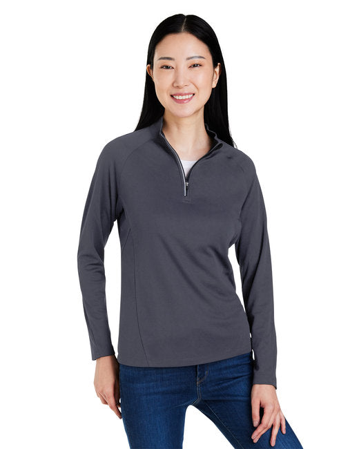 CE418W CORE365 Ladies' Origin Performance Pique Quarter-Zip