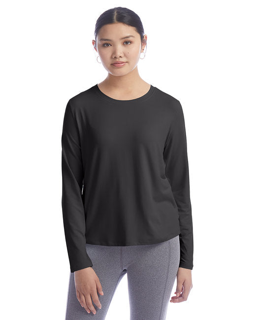 CHP140 Champion Ladies' Cutout Long Sleeve T-Shirt