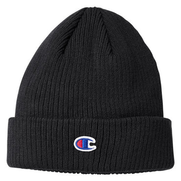 CS4003 Champion Cuff Beanie With Patch