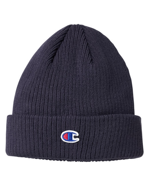 CS4003 Champion Cuff Beanie With Patch