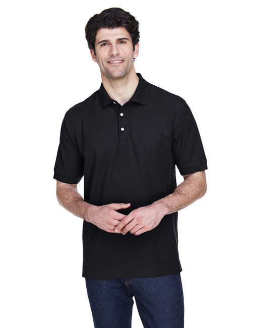 D100 Devon & Jones Men's Pima Piqué Short-Sleeve Polo