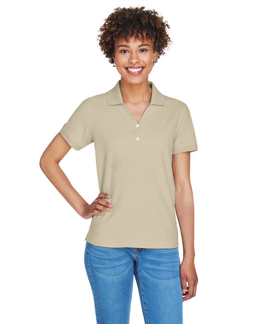 D100W Devon & Jones Ladies' Pima Piqué Y-Collar Polo