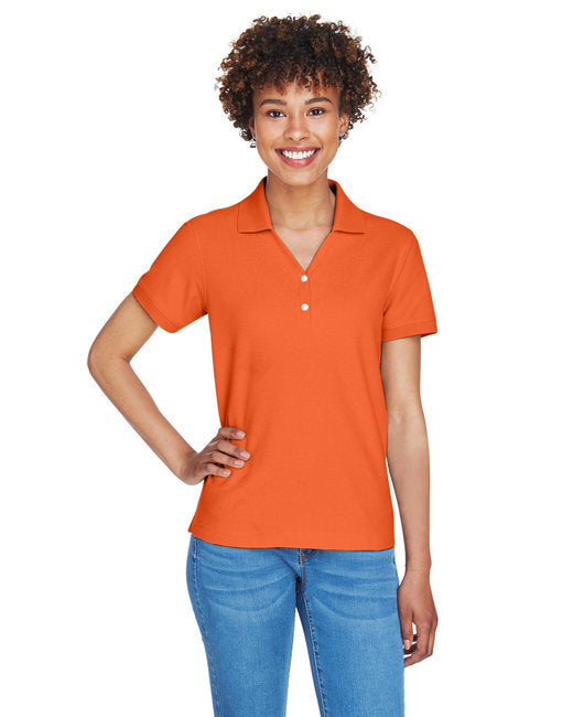 D100W Devon & Jones Ladies' Pima Piqué Y-Collar Polo