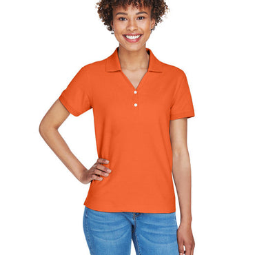 D100W Devon & Jones Ladies' Pima Piqué Y-Collar Polo