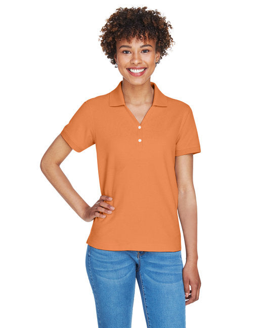 D100W Devon & Jones Ladies' Pima Piqué Y-Collar Polo