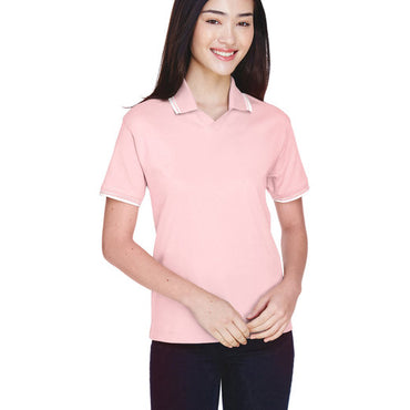 D140W Devon & Jones Ladies' Tipped Perfect Pima Interlock Polo