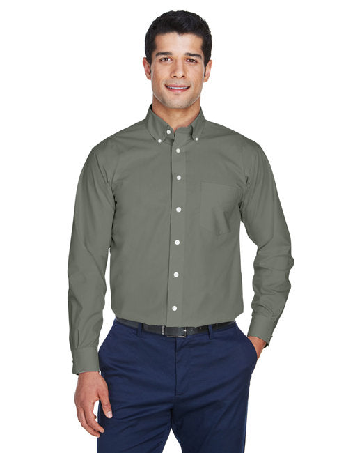 D620 Devon & Jones Men's Crown Collection® Solid Broadcloth Woven Shirt