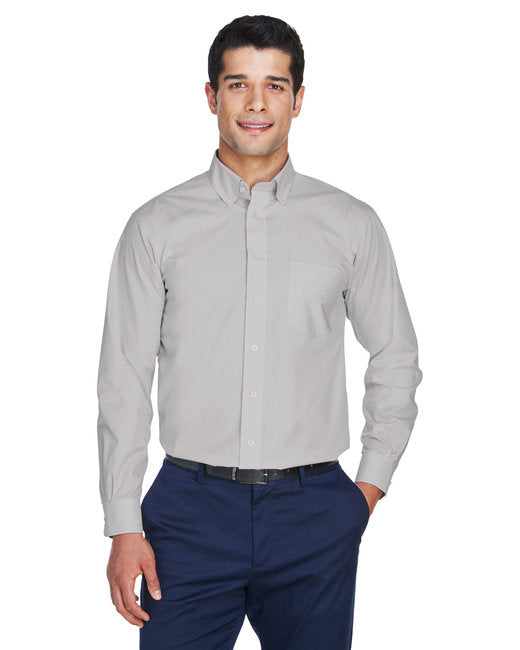 D620 Devon & Jones Men's Crown Collection® Solid Broadcloth Woven Shirt