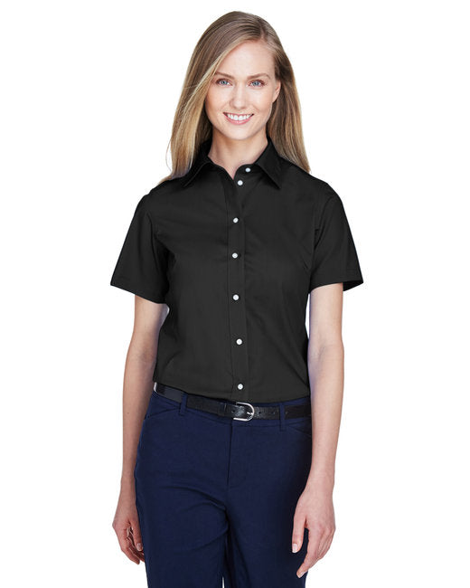 D620SW Devon & Jones Ladies' Crown Collection® Solid Broadcloth Short-Sleeve Woven Shirt