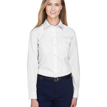 D620W Devon & Jones Ladies' Crown Collection® Solid Broadcloth Woven Shirt