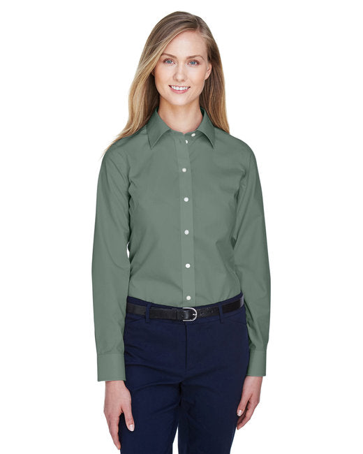 D620W Devon & Jones Ladies' Crown Collection® Solid Broadcloth Woven Shirt