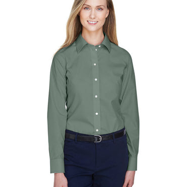 D620W Devon & Jones Ladies' Crown Collection® Solid Broadcloth Woven Shirt