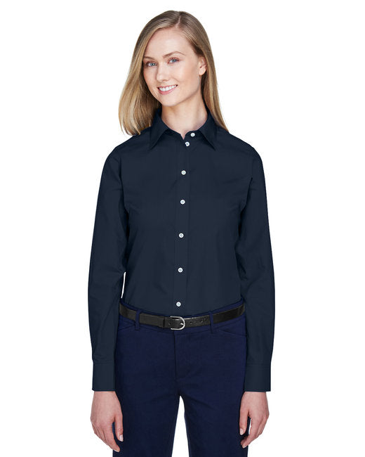 D620W Devon & Jones Ladies' Crown Collection® Solid Broadcloth Woven Shirt