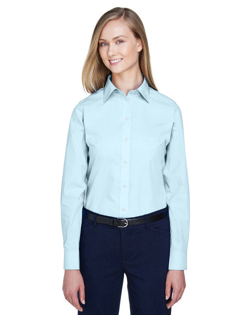 D620W Devon & Jones Ladies' Crown Collection® Solid Broadcloth Woven Shirt