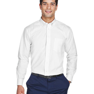 D630 Devon & Jones Men's Crown Collection® Solid Oxford Woven Shirt