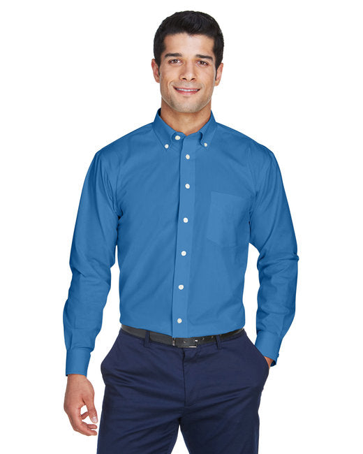 D630 Devon & Jones Men's Crown Collection® Solid Oxford Woven Shirt