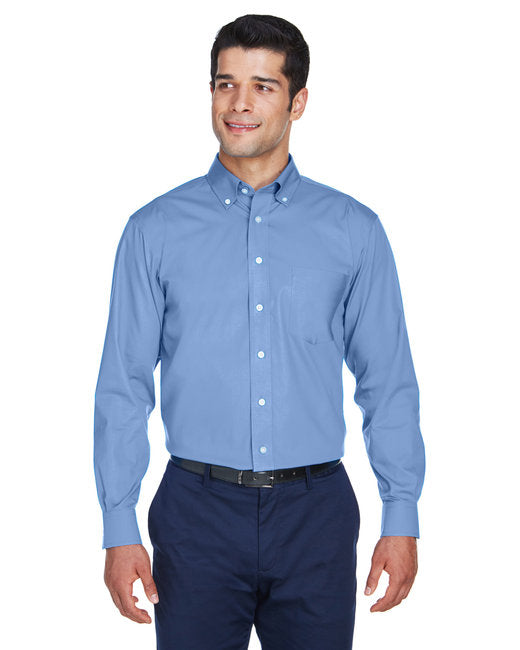 D630 Devon & Jones Men's Crown Collection® Solid Oxford Woven Shirt