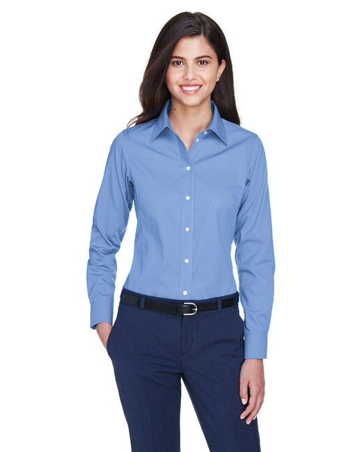 D630W Devon & Jones Ladies' Crown Collection® Solid Oxford Woven Shirt