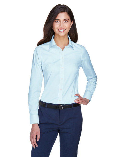 D630W Devon & Jones Ladies' Crown Collection® Solid Oxford Woven Shirt
