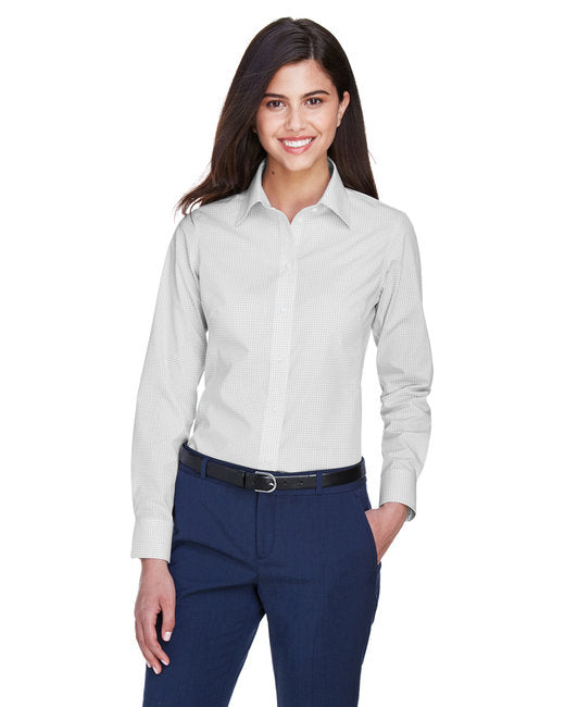 D640W Devon & Jones Ladies' Ladies' Crown Collection® Gingham Check Woven Shirt