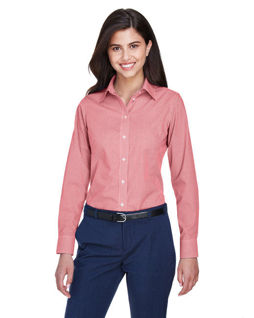 D640W Devon & Jones Ladies' Ladies' Crown Collection® Gingham Check Woven Shirt