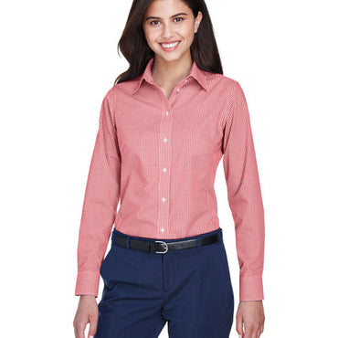 D640W Devon & Jones Ladies' Ladies' Crown Collection® Gingham Check Woven Shirt