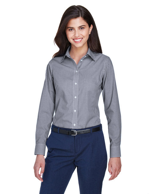 D640W Devon & Jones Ladies' Ladies' Crown Collection® Gingham Check Woven Shirt