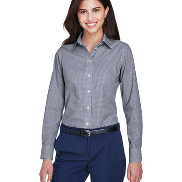 D640W Devon & Jones Ladies' Ladies' Crown Collection® Gingham Check Woven Shirt