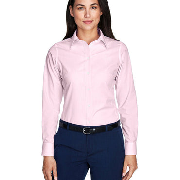 D645W Devon & Jones Ladies' Crown Collection® Banker Stripe Woven Shirt