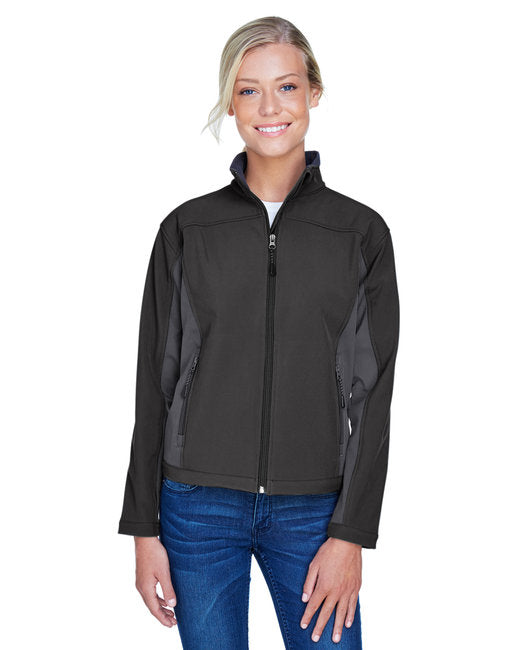 D997W Devon & Jones Ladies' Soft Shell Colorblock Jacket