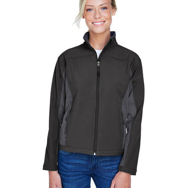 D997W Devon & Jones Ladies' Soft Shell Colorblock Jacket