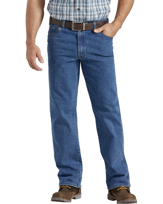 DD220 Dickies Men's FLEX Active Waist 5-Pocket Relaxed Fit Jean