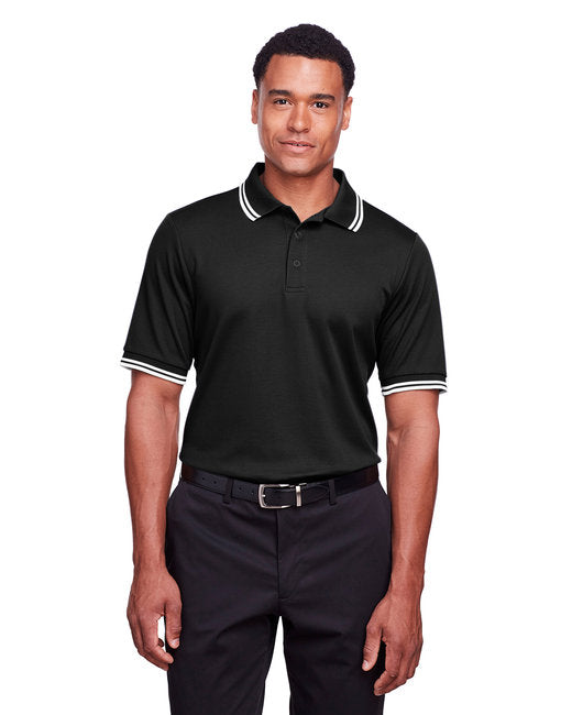 DG20C Devon & Jones CrownLux Performance® Men's Plaited Tipped Polo