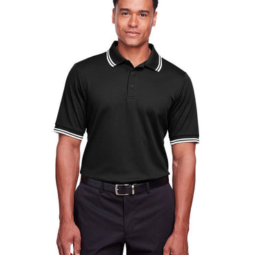 DG20C Devon & Jones CrownLux Performance® Men's Plaited Tipped Polo