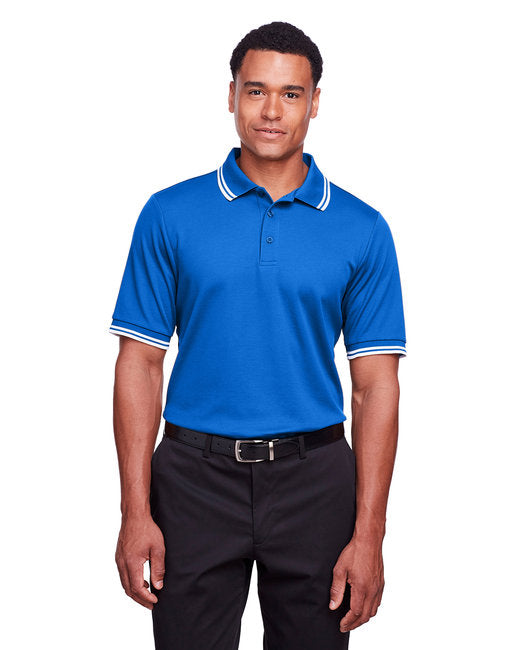 DG20C Devon & Jones CrownLux Performance® Men's Plaited Tipped Polo