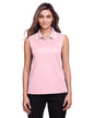 DG20SW Devon & Jones CrownLux Performance® Ladies' Plaited Tipped Sleeveless Polo