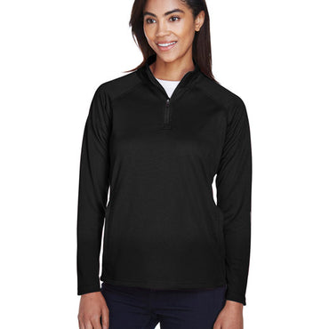 DG440W Devon & Jones Ladies' Stretch Tech-Shell® Compass Quarter-Zip