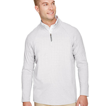 DG480 Devon & Jones CrownLux Performance® Men's Clubhouse Micro-Stripe Quarter-Zip