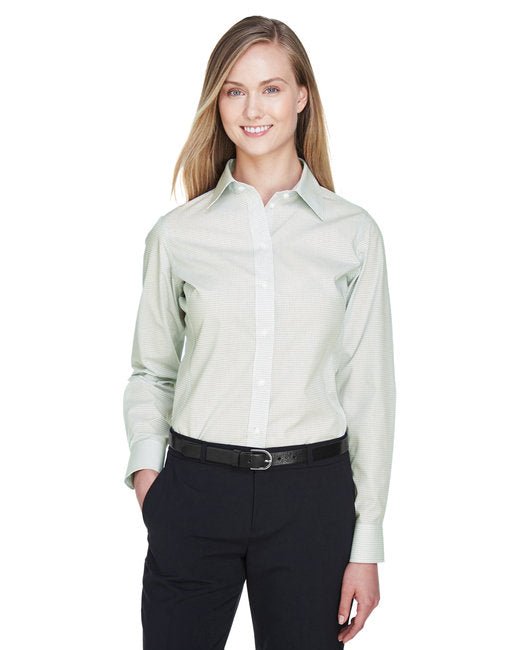 DG510W Devon & Jones Ladies' Crown Collection® Micro Tattersall Woven Shirt