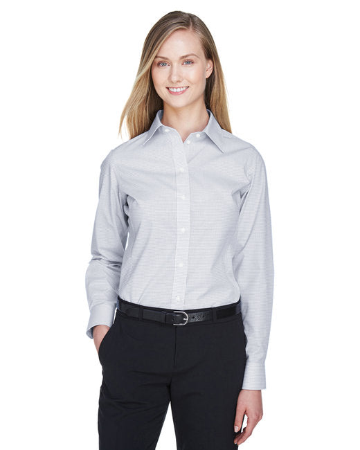 DG510W Devon & Jones Ladies' Crown Collection® Micro Tattersall Woven Shirt