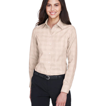 DG520W Devon & Jones Ladies' Crown Collection® Glen Plaid Woven Shirt