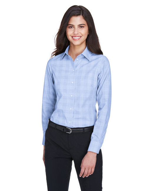 DG520W Devon & Jones Ladies' Crown Collection® Glen Plaid Woven Shirt