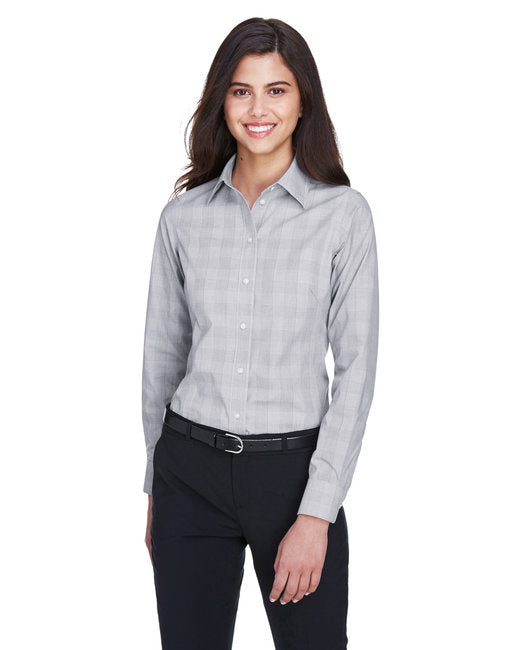 DG520W Devon & Jones Ladies' Crown Collection® Glen Plaid Woven Shirt