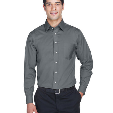 DG530 Devon & Jones Men's Crown Collection® Solid Stretch Twill Woven Shirt